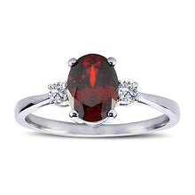 Load image into Gallery viewer, Garnet Diamond Ring