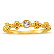 Load image into Gallery viewer, Beaded Solitaire Diamond Ring