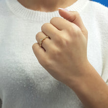 Load image into Gallery viewer, Beaded Solitaire Diamond Ring