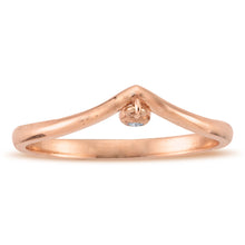 Load image into Gallery viewer, Diamond Drop Solitaire Ring