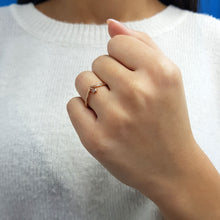 Load image into Gallery viewer, Diamond Drop Solitaire Ring