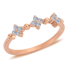 Load image into Gallery viewer, Triple Clover Diamond Ring