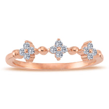 Load image into Gallery viewer, Triple Clover Diamond Ring