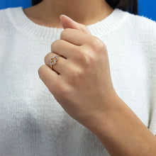 Load image into Gallery viewer, Five Leaf Clover Diamond Ring
