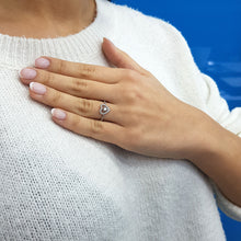 Load image into Gallery viewer, Heart Halo Diamond Ring