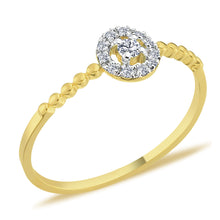Load image into Gallery viewer, Mini Halo Diamond Ring