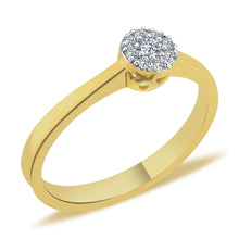 Load image into Gallery viewer, Minimalist Diamond Cluster Ring