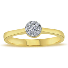 Load image into Gallery viewer, Minimalist Diamond Cluster Ring