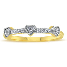 Load image into Gallery viewer, Triple Heart Diamond Ring