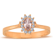 Load image into Gallery viewer, Morganite Diamond Ring