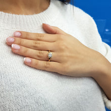 Load image into Gallery viewer, Mini Round Diamond Cluster Ring