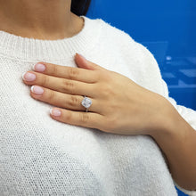 Load image into Gallery viewer, Diamond Clover Engagement Ring