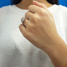 Load image into Gallery viewer, Diamond Clover Engagement Ring