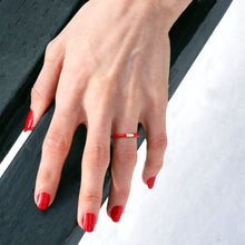 Load image into Gallery viewer, 14K Gold Enamel Ring