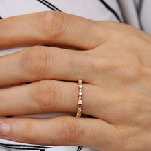 Load image into Gallery viewer, 14K Rose Gold Diamond Ring