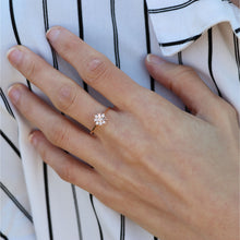 Load image into Gallery viewer, 14K Rose Gold Diamond Ring