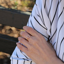 Load image into Gallery viewer, 14K Solid Gold Open Ring
