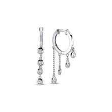 Load image into Gallery viewer, 14K White Gold Earrings