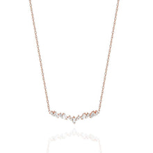 Load image into Gallery viewer, Scattered Baguette Diamond Necklace