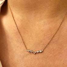 Load image into Gallery viewer, 14K Gold Baguette Necklace