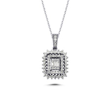 Load image into Gallery viewer, Baguette & Round Cut Diamond Necklace