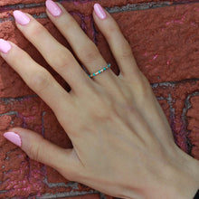 Load image into Gallery viewer, Blue enamel ring