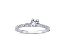 Load image into Gallery viewer, Classic Side Stone Engagement Ring
