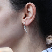 Load image into Gallery viewer, Diamond Chain Drop Earrings