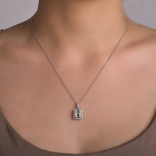 Load image into Gallery viewer, Diamond Cluster Necklace