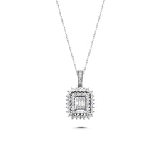 Load image into Gallery viewer, Diamond Cluster Necklace