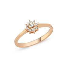 Load image into Gallery viewer, Diamond Flower Ring