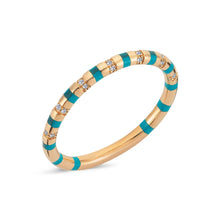 Load image into Gallery viewer, Diamond enamel ring