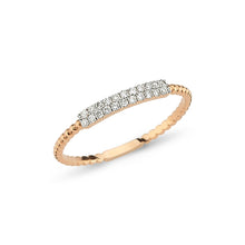Load image into Gallery viewer, Double Row Diamond Bead Ring
