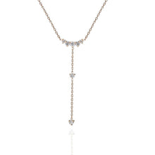 Load image into Gallery viewer, 14K Gold Drop Y Necklace