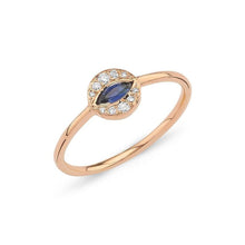 Load image into Gallery viewer, Evil Eye Sapphire Ring