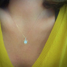 Load image into Gallery viewer, 14K Gold Geometric Pendant Necklace