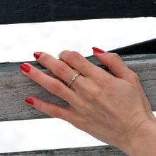 Load image into Gallery viewer, Multi Stone Emerald Ring