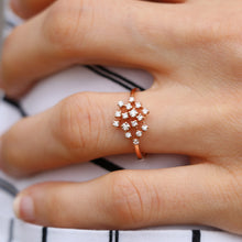 Load image into Gallery viewer, Natural Diamond Cluster Ring