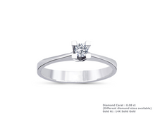 Load image into Gallery viewer, Natural Diamond Engagement Ring