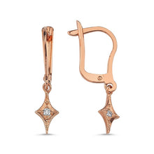 Load image into Gallery viewer, North Star Dimaond Earrings