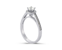 Load image into Gallery viewer, Pave Basket Channel Diamond Engagement Ring