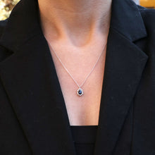 Load image into Gallery viewer, Pear Shaped Sapphire Necklace