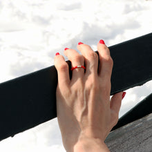 Load image into Gallery viewer, Red Enamel Ring
