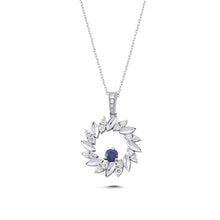 Load image into Gallery viewer, Sapphire & Diamond Necklace
