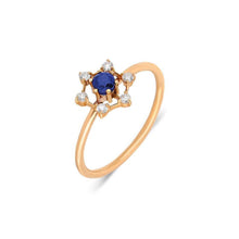 Load image into Gallery viewer, Timeless Sapphire & Diamond Ring