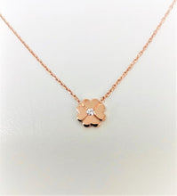 Load image into Gallery viewer, Shamrock Diamond Necklace