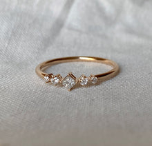Load image into Gallery viewer, Square Cut Diamond Anniversary Ring