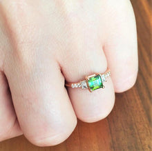 Load image into Gallery viewer, Square Shaped Tourmaline Ring