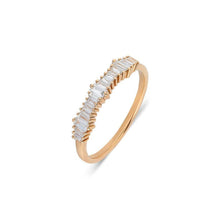 Load image into Gallery viewer, Stackable Jagged Diamond Ring