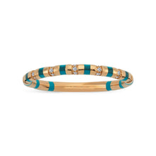 Load image into Gallery viewer, Turquoise enamel ring